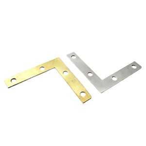 L-Shaped Corner Bracket Metal 90 Degree Right Angle Bracket <b>Gold</b> And Silver Four Hole <b>Large</b> Corner Braces For <b>Picture</b> <b>Frames</b> - Product Image 4