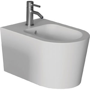 อ่างอาบน้ำโถสุขภัณฑ์แขวนผนังทรงสี่เหลี่ยมแบบหลุมเดียว - Product Image 2