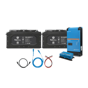 حزمة بطاريات HUSKY 2 KIT 12V 2X من نوع LiFePO4 ذات الحالة الصلبة، بطارية كبيرة بأداء محسن لتخزين الطاقة الشمسية، 1000 دورة، 12.95 فولت - Product Image 1