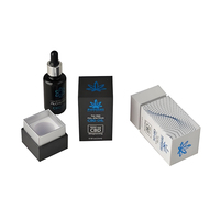 Boîte rigide carrée avec plateau en mousse creuse circulaire, texte gaufré, anti-plis, pour crème visage en pot unique, emballage de soin de la peau