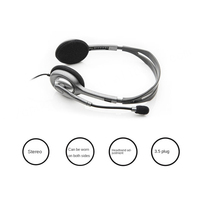 Casque filaire Logitech H110 avec double micro ANC caractéristiques étanches connecteurs sans fil Style TWS pour ordinateur jeux vocaux mobiles
