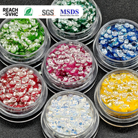 Nouvelle Carte de Référence de Couleurs 3D Effet Perle Scintillant KingCh en PET Personnalisable pour Nail Art, Broderie et Fournitures de Fête de Noël