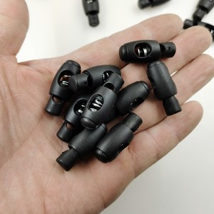 Plastic Bullet Shaped Spring Buckle Black For Bags And Jeans Durable Eyelet Buttons - Product Image 4