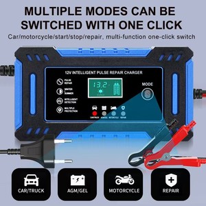 Trending <span class=keywords><strong>AgeM</strong></span> Solar 12V 6A Cargador de batería de pulso inteligente automático LCD 24V para <span class=keywords><strong>AGEM</strong></span> GEL EFB Batería de plomo ácido de ciclo profundo 12V - Product Image 5