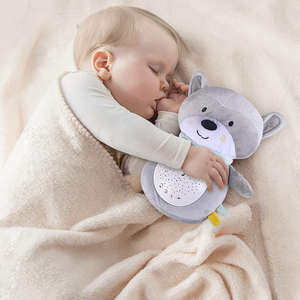 Machine à bruit blanc en peluche avec <span class=keywords><strong>10</strong></span> sons apaisants et projecteur de lumière nocturne étoilée pour bébé - Product Image 4