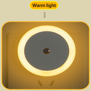 <span class=keywords><strong>LED</strong></span> Moderne Nachtleuchte mit Sensorsteuerung Smart EU/US-Stecker mit Weißem/Blauem/Rotem Schirm für Wohnzimmer Schlafzimmer Treppe - Product Image 4