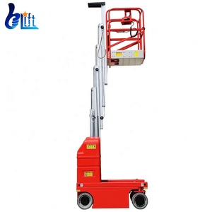 中国6m-14mマンリフト空中作業プラットフォーム油圧アルミニウム合金ラダーリフトプラットフォーム塗装用 - Product Image 1