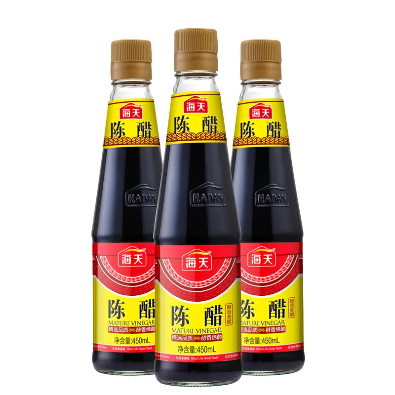 Mature black vinegar factory on sale stir-fry seasoning 450ml black rice vinegar