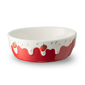 Tazones de cerámica para ensalada de fresas hechos a medida en varios colores, bonitos y modernos, perfectos para uso doméstico, con una amplia gama de diseños. - Product Image 3