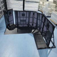 KKmark Barrière de sécurité modulaire pliable pour événements en plein air, concerts, anti-panique, anti-chocs, chariot avec serrure de porte