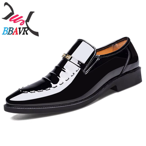 Mocasines de Cuero Patentado para Hombre BBAVR, con Punta en Pico, Estilo Slip-On, Color Sólido, para Oficina, Carrera Profesional, Uso Formal, Todas las Temporadas - Product Image 5
