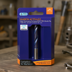 High Performance Carbide <b>Drill</b> Bit Ta1048 6 <b>Guide</b> Pads Optimized Central Core Coated for Machine Tools - Product Image 3
