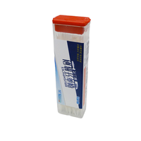 Palillos de Dientes Desechables de Plástico Taiwanés, 40 Unidades, Color Marfil, Caja de Empaque