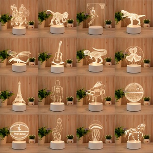 Lámpara de Oso con Diseño Personalizado de Anime, Lámpara de Noche LED 3D Moderna con Ilusión Óptica, Lámpara de Mesa Mediana de ABS para Decoración del Hogar, Regalo para Niños - Product Image 6