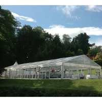 Tente de luxe à toit transparent et cadre en aluminium pour fête de mariage tente chapiteau de mariage coupe-vent 100 1000 personnes
