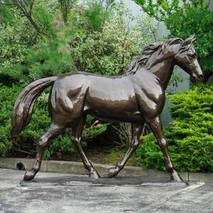 Decoración <span class=keywords><strong>de</strong></span> alta calidad Hogar Jardín Al Aire Libre Tamaño real Bronce fundido Caballo <span class=keywords><strong>de</strong></span> pie con talabartería - Product Image 3