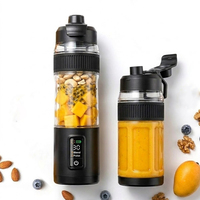 Vaso PCTG de Grado Alimenticio con Carga Rápida Tipo-C, Libre de BPA, Modelo Más Vendido, para Picnic Familiar, Auto, Gimnasio, Viajes, Venta al por Mayor, Licuadora Portátil