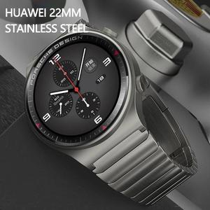 Cinturino universale in acciaio inossidabile 22mm di lusso per <span class=keywords><strong>orologio</strong></span> <span class=keywords><strong>Huawei</strong></span> GT5 GT5PRO 46mm cinturino in acciaio per <span class=keywords><strong>Huawei</strong></span> GT5 Pro 46mm - Product Image 5