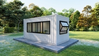 Installation rapide Mini maison de jardin mobile détachable Maison de conteneur en bois en acier pour l'hébergement en plein air en hôtel Fabriqué en Chine
