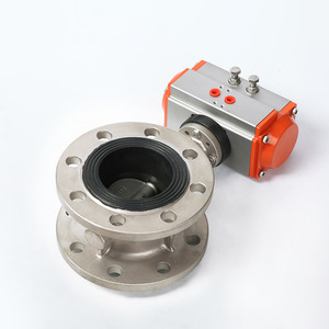Válvula de Mariposa Neumática con Brida de Acero Inoxidable 304 de Hsiang Lung Automation, Sellado Suave, para Tuberías Industriales, Flujo Bidireccional - Product Image 2