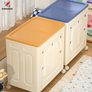 Hộp đựng đồ gia dụng đ<span class=keywords><strong>a</strong></span> năng Xinhang, có nắp, có thể xếp gọn, bằng nhự<span class=keywords><strong>a</strong></span>, có bánh xe - Product Image 1