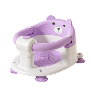 Sedile da bagno per bambini Premium con superficie antiscivolo e schienale regolabile sicuro e confortevole per neonati e neonati - Product Image 4