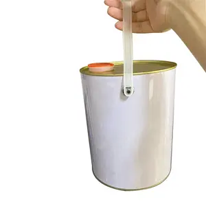 Thùng Thiếc Đựng Dầu Động Cơ Hình Tròn Cung Cấp Từ Nhà Máy 5L Hộp Thiếc Kim Loại Đóng Gói Hình Tròn - Product Image 1