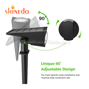 Nueva llegada Led Solar a prueba de agua al aire libre de pared ajustable foco de luz para jardín lámpara de césped - Product Image 5