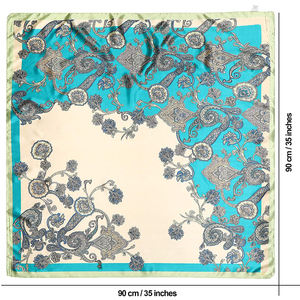 Женский атласный платок с цифровой печатью, 90 х90 см - Product Image 4