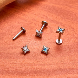 Piercings de Labio de Titanio G23, Aretes de 16G, Cartílago, Tragus, Hélix, Concha, Daith, Lóbulo, Joyería para <span class=keywords><strong>Piercing</strong></span> Corporal - Product Image 5
