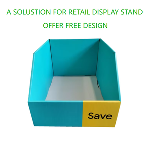 Bán buôn tùy chỉnh Pop giấy hiển thị đứng sáng tạo PDQ sóng Hội Đồng Quản trị bao bì nhà sản xuất carton hộp hiển thị - Product Image 2