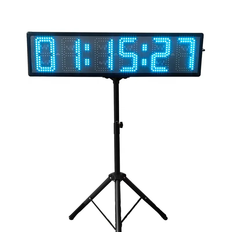 Jhering LED 8 인치 거대한 양면 스포츠 시계 마라톤 시계 경주 타이머 야외