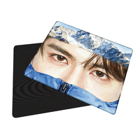 Tapis de souris personnalisé avec portrait de dessin animé anime en sublimation aquarelle - Base en caoutchouc naturel écologique, taille personnalisée disponible en stock