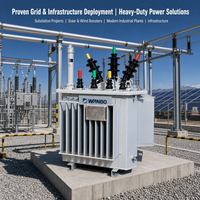 Transformateur de puissance immergé dans l'huile à noyau 3D, faible perte, isolation classe H, norme IEC, OEM disponible