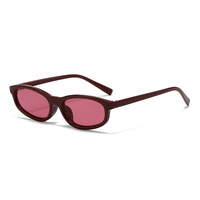 Lunettes de soleil UNOC Fashion noires, petites, vintage, de créateur, tendance, élégantes, de luxe, monture ovale, personnalisables 2026