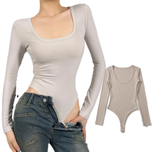 Mono Y2K al por mayor para mujer, nuevo, de verano, manga larga, con logo personalizado, estilo urbano, body, romper, vestidos casuales vintage para mujer - Product Image 2