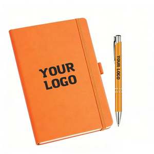 Libreta A5 con Logotipo Personalizado al por Mayor, Correa Elástica, Portaplumas, Libreta de PU con Logotipo Impreso, Diario, Bloc de Notas, Libreta de Cuero PU - Product Image 1