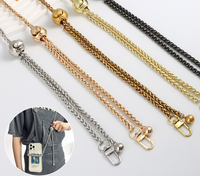 Sangle d'épaule de luxe à billes dorées, chaîne de sac haut de gamme, ceinture métallique réglable – Meilleure vente