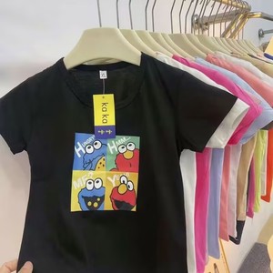 <span class=keywords><strong>Camisetas</strong></span> <span class=keywords><strong>de</strong></span> Algodón Puro para Niños y Bebés con Manga Corta, Modelo FYK236, Tallas M-XL, Edades 2-6, a 0.7 Dólares - Product Image 1