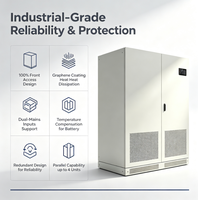 3 Fazdan 1 Faza Online UPS 380V Giriş 220V Çıkış 10KVA 120KVA PF0.8 IP31 40kA Akım Koruması 220VDC Veri Merkezi için