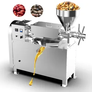 Peanut Oil Extracting Machine Stainless Steel 40kg/h Large Commercial Oil Extraction Machine Screw Palm Oil Press Machine