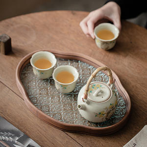 Élégant plateau décoratif hexagonal en bois de bouleau caractéristique écologique pour les écrans de pièce maîtresse et la décoration intérieure - Product Image 3