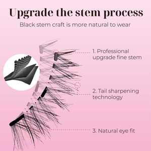 ขนตาปลอม1คู่นำกลับมาใช้ใหม่กันน้ำทนทานดัดขนตาไม่ต้องใช้กาวขนตา - Product Image 6