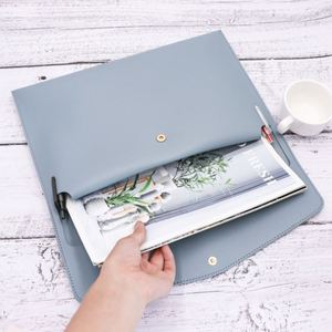 CustomPU Leather Promotional Envelope Document Holder <b>A4</b> File <b>Folder</b> Organizer Waterproof Portfolio Laptop Sleeve Business Gifts - Product Image 3