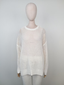 Ensemble de deux pulls en laine longs et unis pour femmes - Vêtements élégants pour l'été - Product Image 3