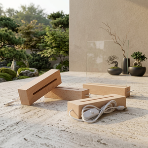 Tabla <span class=keywords><strong>de</strong></span> Cortar y Servir Queso <span class=keywords><strong>de</strong></span> Madera <span class=keywords><strong>de</strong></span> Olivo <span class=keywords><strong>con</strong></span> Diseño <span class=keywords><strong>de</strong></span> Cuerno <span class=keywords><strong>de</strong></span> <span class=keywords><strong>Ciervo</strong></span>, Rectangular, Base <span class=keywords><strong>de</strong></span> Madera para Lámpara LED - Product Image 4
