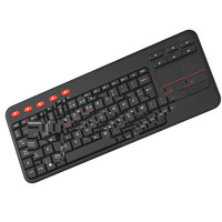 Untuk Log Tech K400 Plus Keyboard sentuh nirkabel kontrol Media mudah Touchpad bawaan untuk HTPC PC terhubung TV Chrome OS Laptop