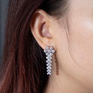 Joyería Messi, Joyería Personalizada MSE-669, Pendientes de Plata con Diamantes Cultivados en Laboratorio, Joyería para Mujer - Product Image 4