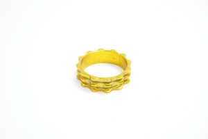 Distanziale per Attacco Manubrio Bicicletta G-02 in Alluminio CNC Dentellato 28.6mm Anodizzato Colorato per MTB, Bici da Strada e Pieghevoli - Product Image 3