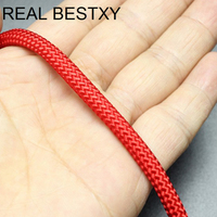 6mm naylon halat kabloları bilezik yapımı için örgü naylon halat naylon halat sapanlar naylon halat dizeleri bilezikler DIY yapımı için sıcak